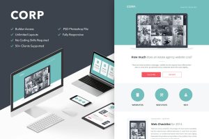 Download Corp - Responsive Email + Themebuilder Access High quality responsive email newsletter template | MailChimp | Campaign Monitor supported