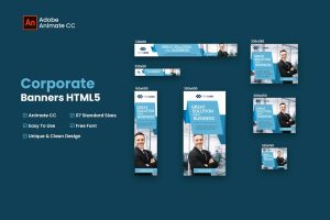 Download Corporate Business Banners HTML5 - Animate CC Corporate Business Banners HTML5 - Animate CC