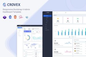 Download Crovex - Admin & Dashboard Template Crovex is a simple and modern admin template with super clean design.