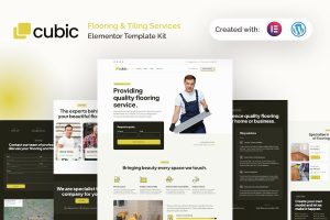 Download Cubic - Flooring & Tiling Services Elementor Pro Template Kit