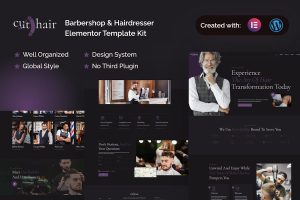 Download Cuthair - Barbershop & Hairdresser Elementor Pro Template Kit
