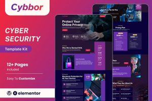 Download Cybbor – Cyber Security Services Elementor Template Kit