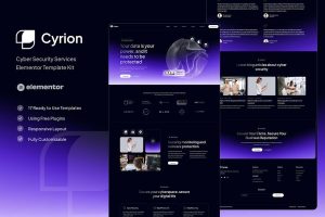 Download Cyrion - Cyber Security Services Elementor Template Kit
