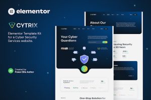 Download Cytrix – Cyber Security Services Elementor Template Kit