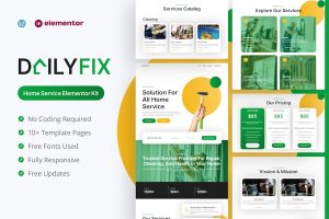 Download Dailyfix - Home Service Elementor Template Kit