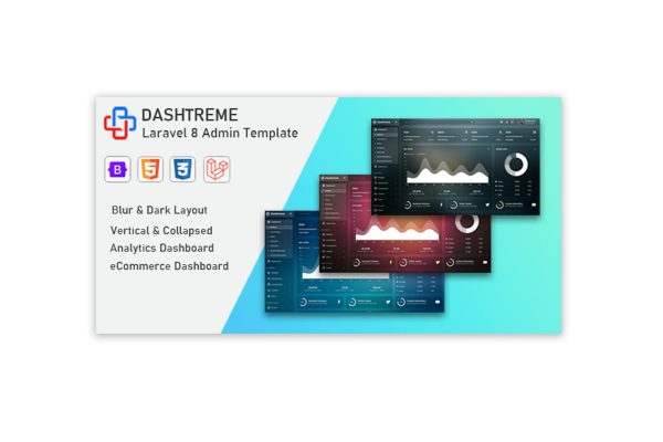 Download Dashtreme - Laravel 8+ Bootstrap5 Admin Template