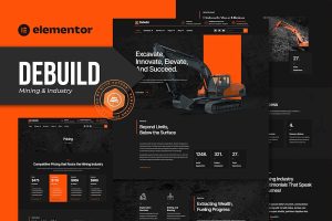 Download Debuild - Mining & Industry Elementor Pro Template Kit