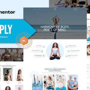 Download Deeply - Yoga & Meditation Elementor Template Kit