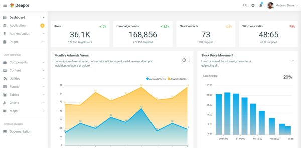 Download Deepor  Responsive Bootstrap 4 Admin & Powerful UI Kit