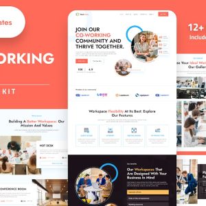 Download Deskmates - Coworking Space Elementor Template Kit