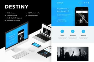 Download Destiny - Responsive Email + Themebuilder Access High quality responsive email newsletter template | MailChimp | Campaign Monitor supported