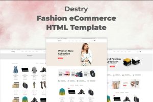 Download Destry - Fashion eCommerce HTML Template This stunning web template also incorporates a responsive and cross-browser compatible layout