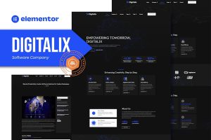 Download Digitalix - Software Company Elementor Pro Template Kit
