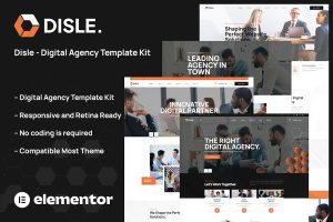 Download Disle - Digital Agency Elementor Template Kit