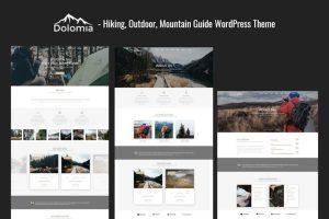 Download Dolomia - Hiking, Outdoor, Mountain WordPress