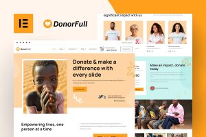 Download DonorFull – Charity & Donation Elementor Pro Template Kit