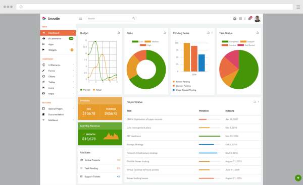 Download Doodle - The Ultimate Multipurpose Admin Template The Ultimate Multipurpose Admin Template