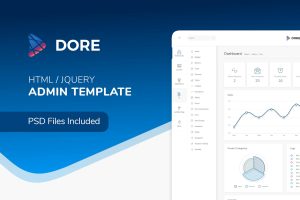 Download Dore - Html jQuery Admin Template Dore is a combination of beautifully crafted admin panel and fully featured landing page.