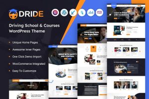 Download Dride – Driving School & Courses WordPress Theme