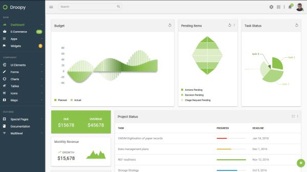Download Droopy - Multipurpose Bootstrap Admin Dashboard Multipurpose Bootstrap Admin Dashboard Template + UI Kit