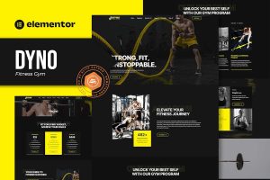 Download Dyno - Fitness Gym Elementor Pro Template Kit
