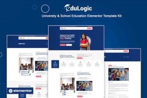 Download Edulogic - University & School Education Elementor Template Kit