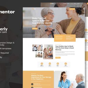 Download Elderly - Senior Care Services Elementor Template Kit