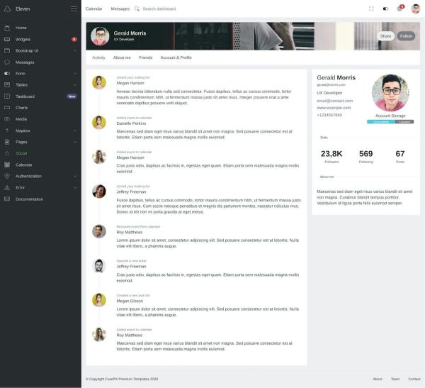 Download Eleven - Multi-Purpose Bootstrap Admin Template Multi-Purpose Bootstrap Admin Template