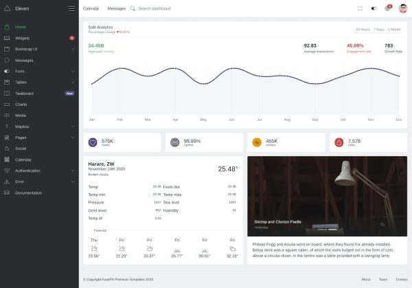 Download Eleven - Multi-Purpose Bootstrap Admin Template Multi-Purpose Bootstrap Admin Template