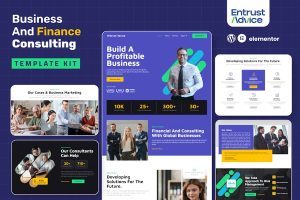 Download Entrust Advice - Business & Finance Consulting Elementor Template Kit