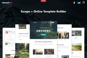 Download Escape - Responsive Email + Template Builder Escape - Responsive Email + Online Template Builder. Useful for everyone.