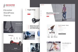 Download Escoot - One Page, Single Product WoocommerceTheme