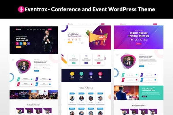 Download Eventrox - Conference and Event WordPress Theme