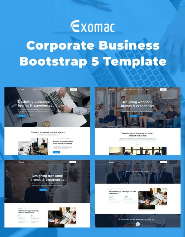 Download Exomac – Corporate Business Bootstrap 5 Template Once you have a striking online presence, you can significantly profit from your business and boost