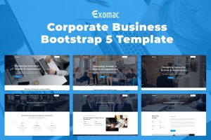 Download Exomac – Corporate Business Bootstrap 5 Template Once you have a striking online presence, you can significantly profit from your business and boost