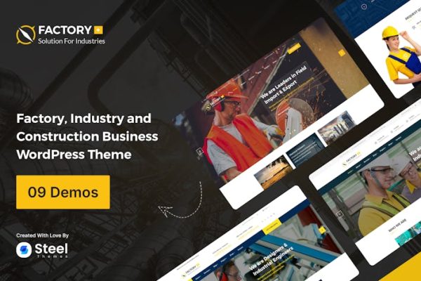 Download Factory Plus -  Oil & Gas Industry WordPress Theme