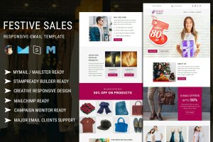 Download Festive Sales - Responsive Email Template Best email templates to multiple your leads & empower your business
