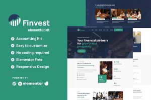 Download Finvest - Business Consulting Elementor Template Kit