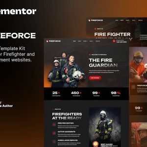 Download Fireforce – Firefighter & Fire Department Elementor Template Kit