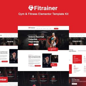 Download Fitrainer - Gym & Fitness Elementor Pro Template Kit