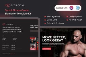 Download Fitroom - Gym & Fitness Center Elementor Template Kit