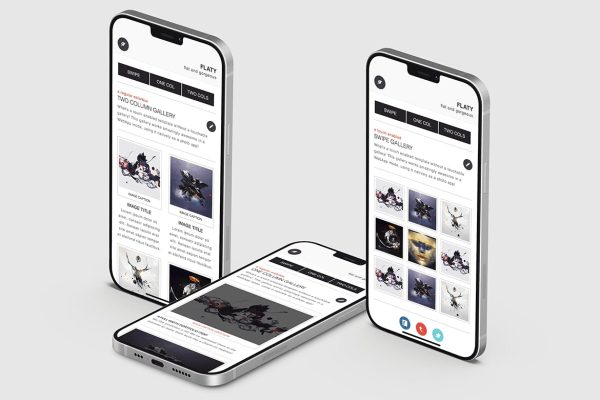 Download Flaty | Mobile Website Template A Mobile Site Template based on a flat design and flat colors