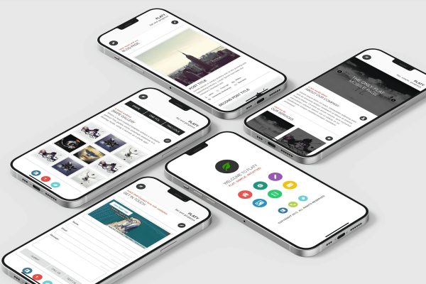 Download Flaty | Mobile Website Template A Mobile Site Template based on a flat design and flat colors