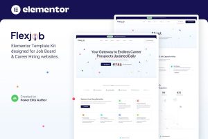 Download Flexjob – Job Board & Vacancies Elementor Template Kit