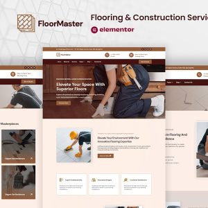 Download FloorMaster - Flooring & Construction Service Elementor Pro Template Kit
