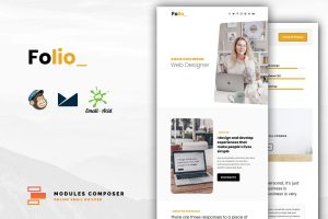 Download Folio - Portfolio Responsive Email Template Create beautiful responsive e-mail templates for promoting your personal work, business & services