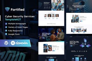 Download Fortified - Cyber Security Services Elementor Template Kit