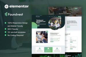 Download FoundVest - Finance & Investment Elementor Pro Template Kit