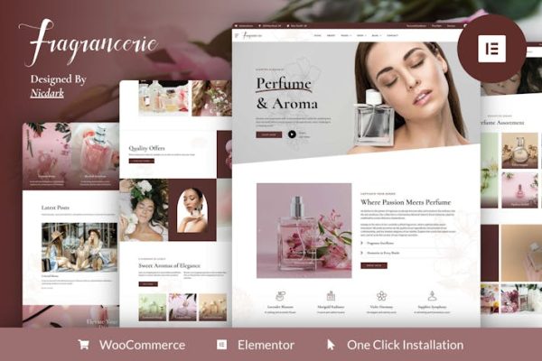 Download Fragrancerie - Perfume & Cosmetic Shop Elementor Pro Template Kit