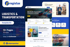 Download Fregistax - Cargo & Logistics Elementor Template Kit